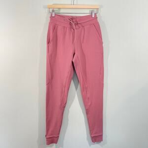 Alphalete Women Pink Pull On Drawstring Pockets Joggers Size S
